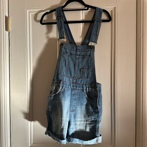 Free People denim overalls
